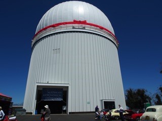 Main Telescope Building with Red Birthday Ribbon