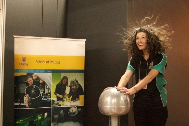 Shocking! With Laura Wade looking ec-static! (Photo Credit: Shane Hengst)